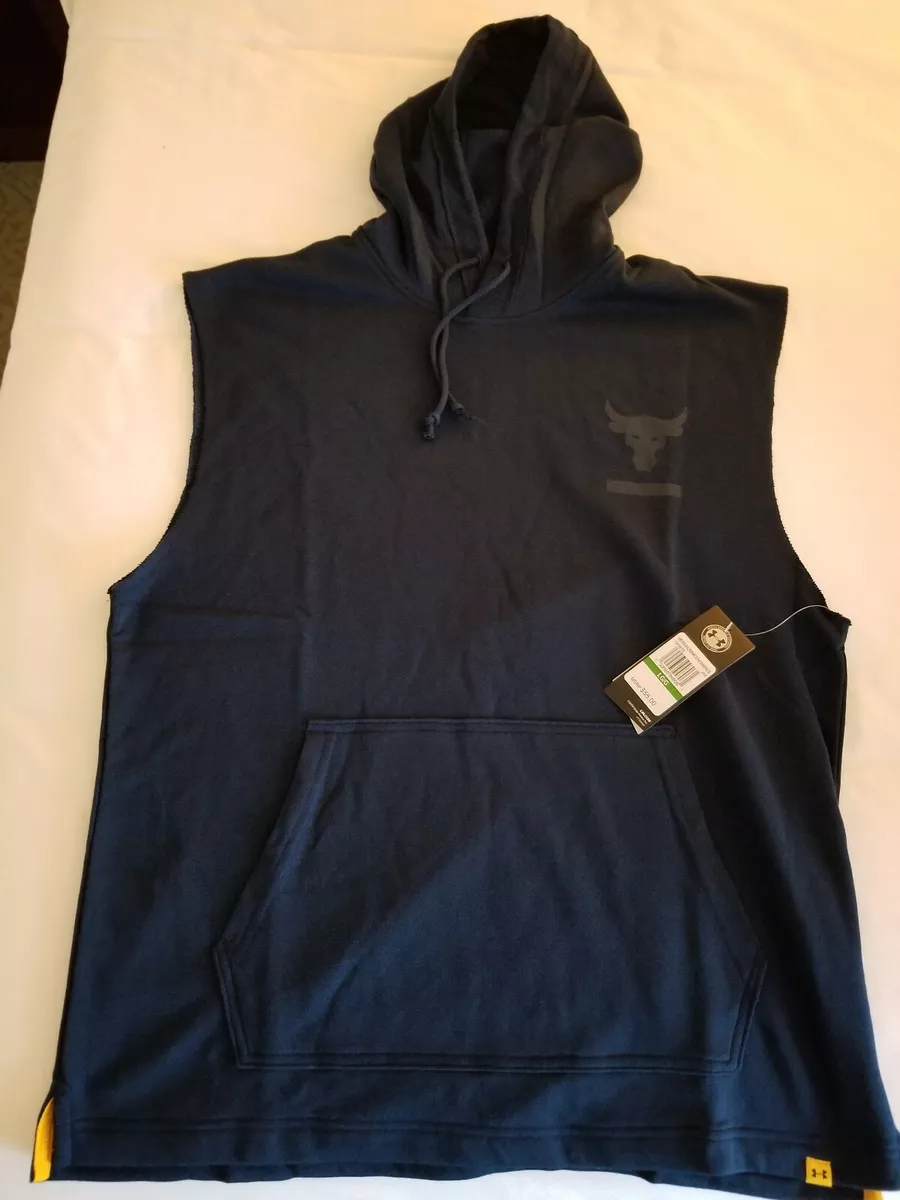 The rock under armour sleeveless cheap hoodie