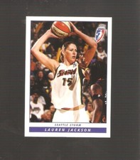 lauren jackson  2005 wnba base card,albury australia,seattle storm #20