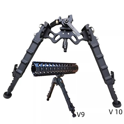 360Degrees Swivel Rifle Bipod 7.5-9'' Adjustable Height Folding Design Picatinny