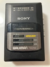Sony Walkman WM-AF50 Cassette Tape Player Missing Backplate