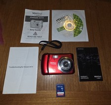 Vivitar ViviCam XX14 20MP HD Selfie Digital Camera 4X Digital Zoom Red TESTED 