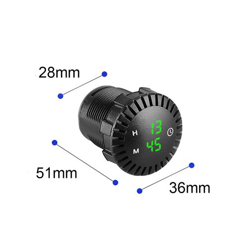 12V/24V Electronic Clock Auto Car Boat Panel Touch LED Display Digital Clock Kit - Picture 5 of 9
