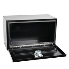 24 Inch Steel Truck Trailer Storage Underbody Tool Box Black Wlock 12x14x24