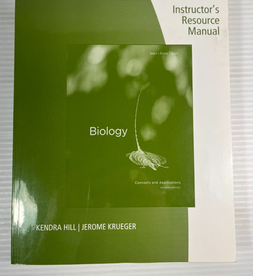 Biology Concepts & Applications 8th Instructor's Resource Manual 2008 0495119822