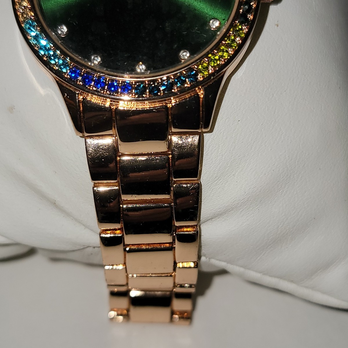 Rainbow Diamond Juicy Couture Watch Juicy couture rose gold watch with rainbow... | Depop main image 3