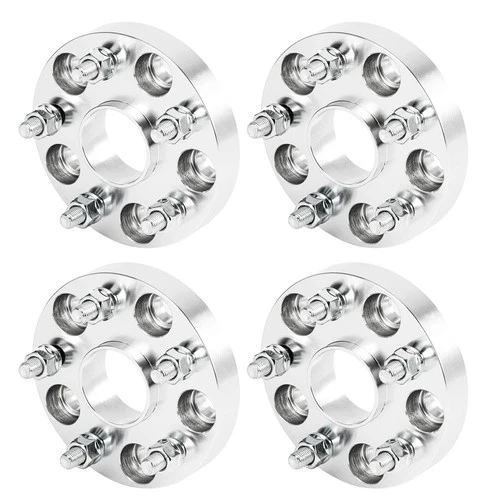 4Pcs 1" 5x4.5 to 5x112 Wheel Spacer Adapter 12x1.5 Studs 5x114.3 to 5x112 Spacer