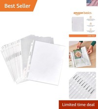 Sheet Protectors for 3 Ring Binder, Heavyweight, Acid-Free, Top Loading, Poly...