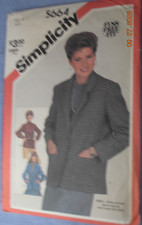 Simplicity 5664 Misses Unlined Jackets Pattern - Size 10 Uncut