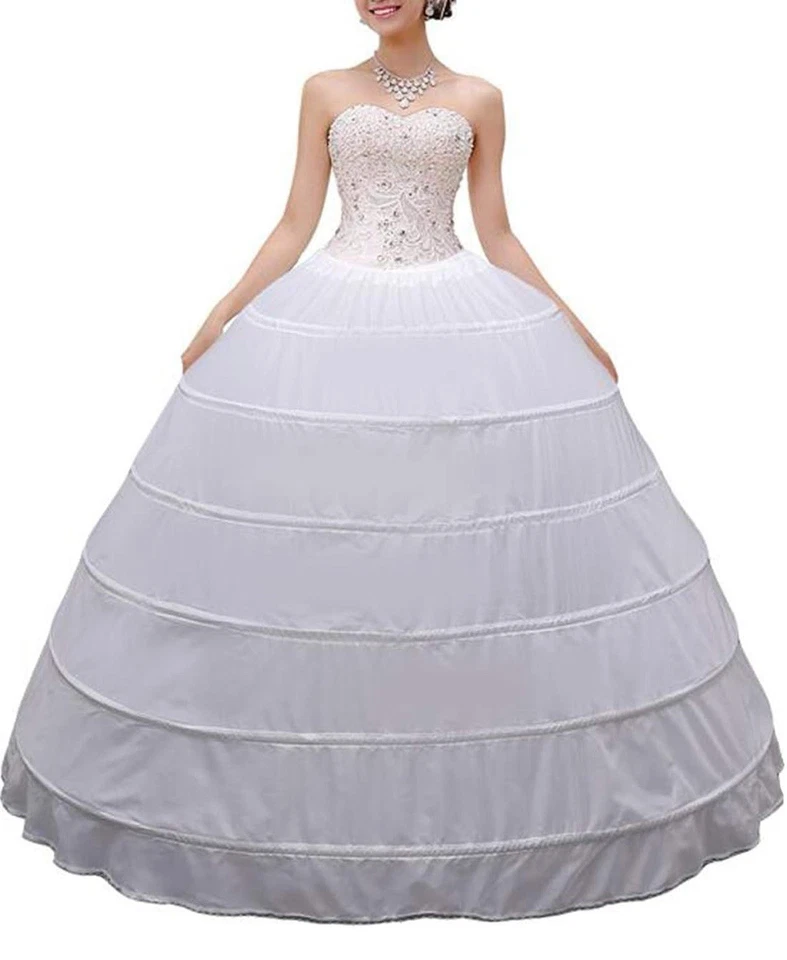 Royal blue Sweet 16 Dress Size 8 Wit Hoop Skirt & Petticoat Crinoline Underskirt - Image 3 of 4