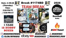 PHILADELPHIA PHILLIES 2026 Topps Chrome Baseball Hobby CASE 12 BOX Break #1174BD
