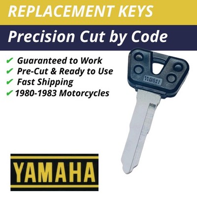 Yamaha Motorcycle Ignition Key Cut to Code Replacement B24422-B34343