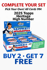 2025 Heritage High Number **Buy 2 Get 7 More FREE** You Pick - Complete Your Set