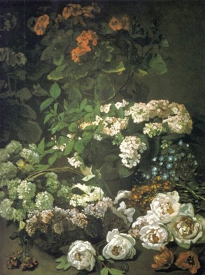 181 Claude Monet - spring Flowers 1864 - Giclée Fine Art