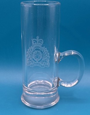 Vintage Barclay's Royal Canadian With Handle Glass Clear Glass 4  Tall