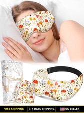 Weighted Silk Eye Mask for Sleeping - Travel-Friendly Sleep Mask for Women