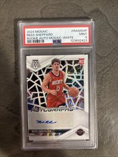 2024-25 Panini Mosaic Rookie Autographs Mosaic Reed Sheppard /25 White  AU, RC