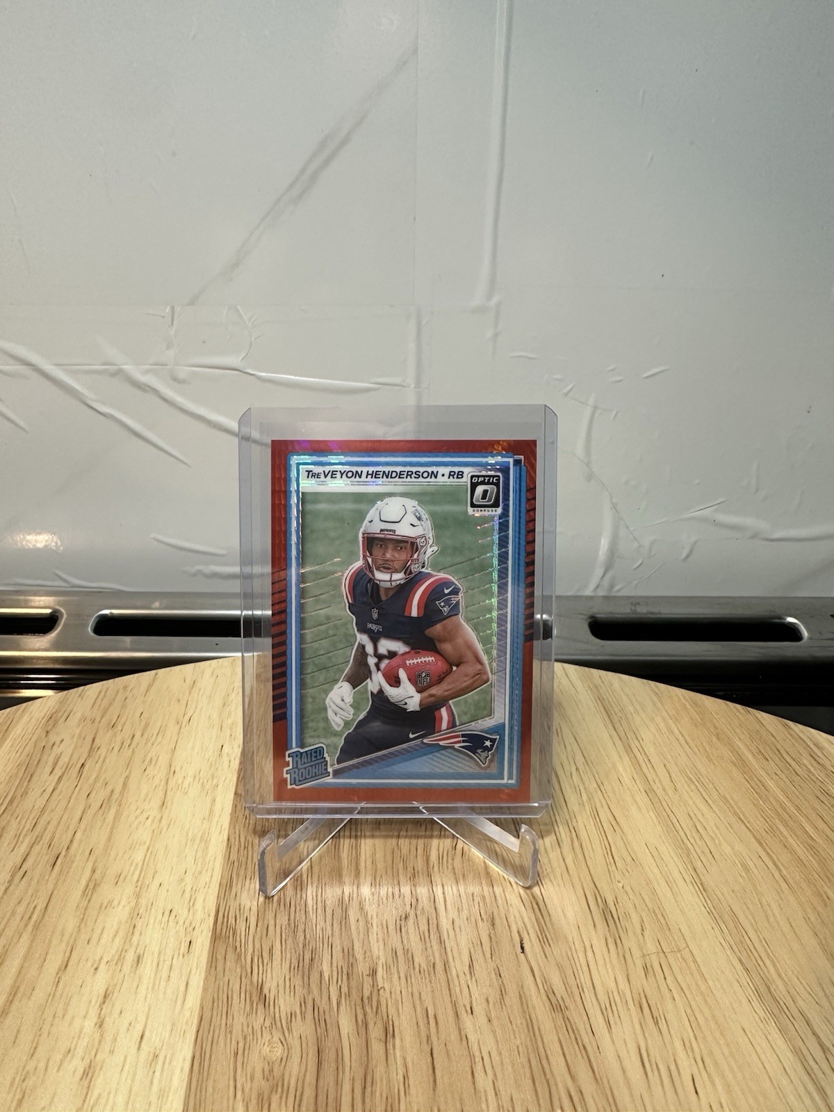 2025 Donruss Optic - TreVeyon Henderson RC Red Hyper Prizm #248 Patriots