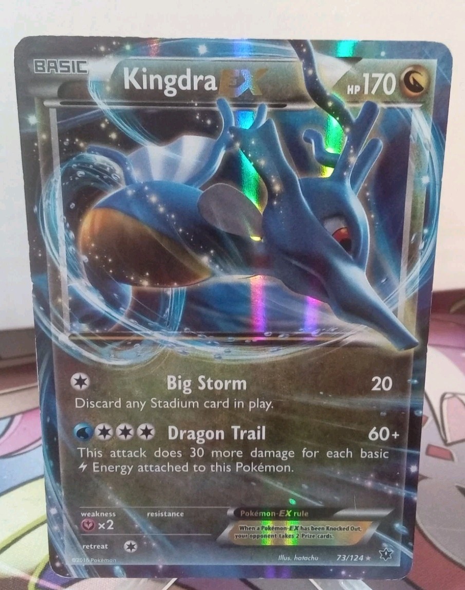 Pokemon Tcg Kingdra Ex Ultra Rare #73/124 Fates Collide MP/HP