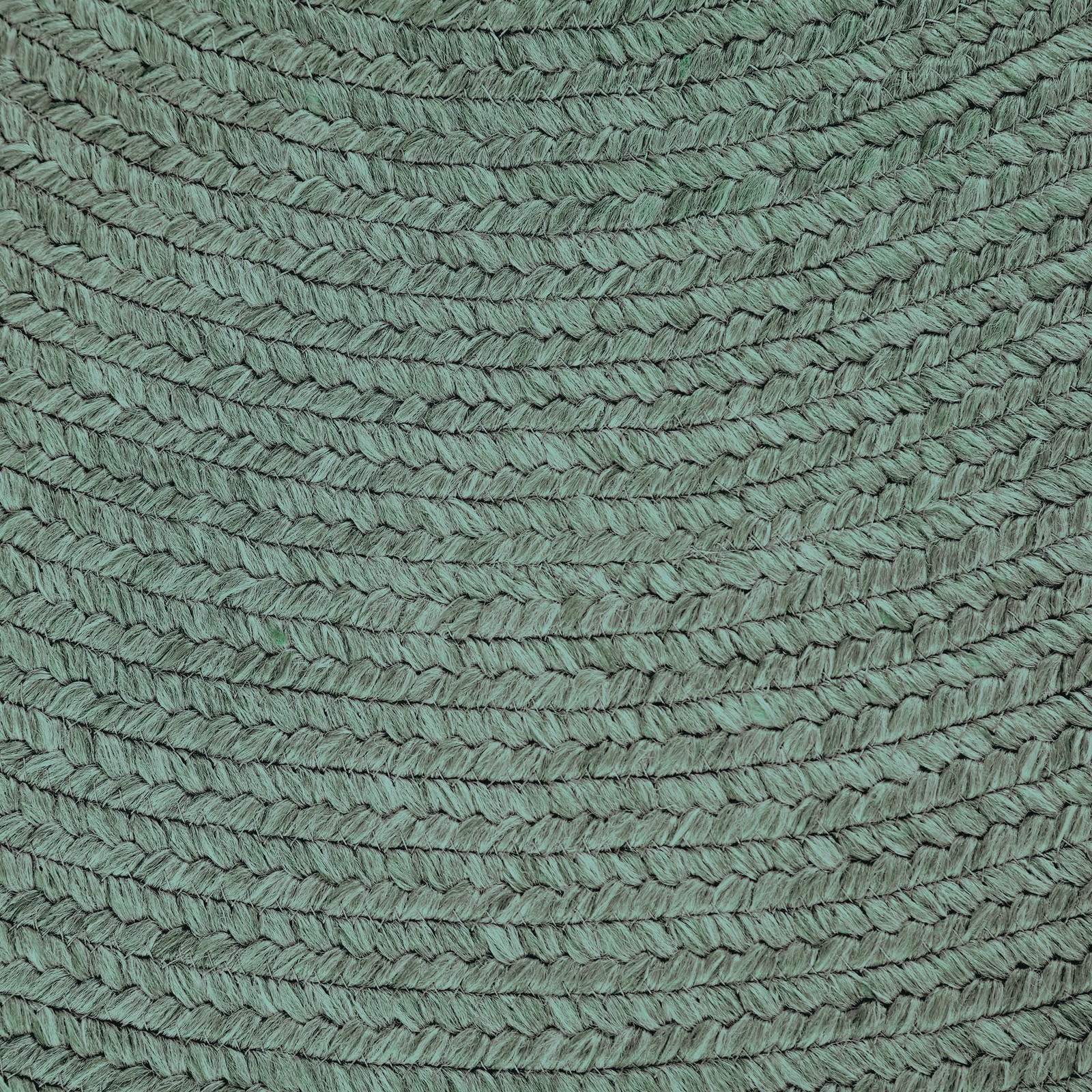 Superior Reversible Solid Modern Rustic Braided Indoor/ Lagoon Breeze 6' Round