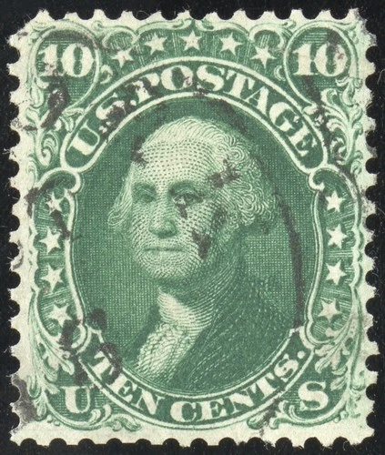 US Stamps # 58 (62b) Used XF Rare Scott Value $1,800.00