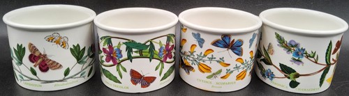 4 Vintage Portmeirion The Botanic Garden Flat Drum Cups & 6 Saucers - Picture 2 of 10