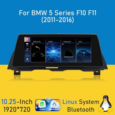 10.25'' Drahtlos Car Stereo Autoradio Für BMW 5 ER F10 F11 CIC NBT Apple Carplay