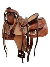 WILDRACE Premium Leather Western Racing Horse Saddle