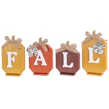 Fall Decorations for Home, Pumpkin Wood Sign with Fall Lettered for Fall