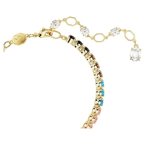 Swarovski Matrix Tennis Bracelet, Round Cut, Gold-Tone Plated 5685691 - Picture 3 of 6