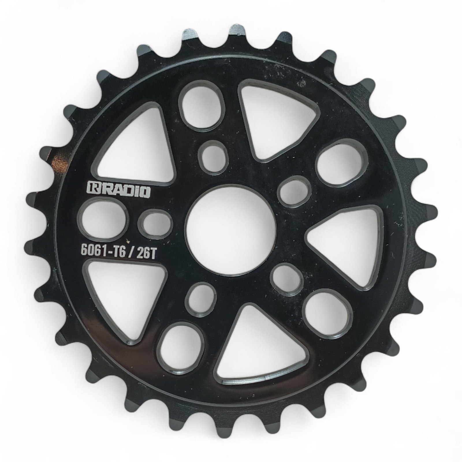 Bmx 26t Chainring Alloy Fit 22mm Spindle Crankset Black