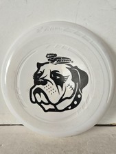 WHAM-O Frisbee 9" inch White Bulldog Frisbee, Pre-owned, Still VGC