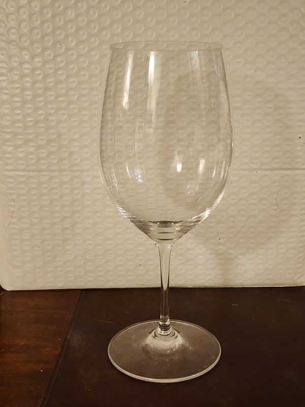 639.  Reidel Glass Company Magnum Red Wine Glass (?) 9-3/4"H