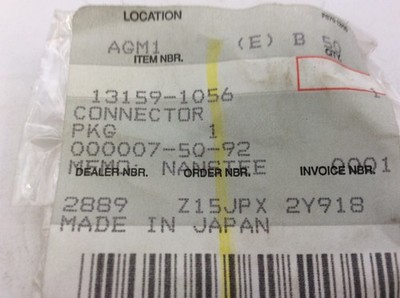 Kawasaki 13159-1056 New OEM Connector 1987-1988 KXF250-A Tecate | eBay