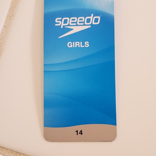 Speedo Swimsuit Girls Size 14 Rainbow Brights One Piece UPF 50 Nylon Blend NWT - Picture 3 of 11
