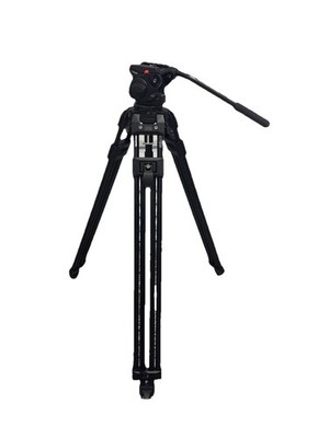 Manfrotto 350MVB Tripod With 501HDV Fluid Head Motion TV Camera Head