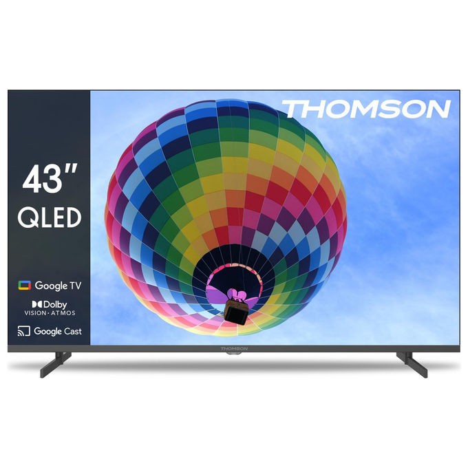 Thomson TV QLED 43 Pollici Google TV HDR Triple Tuner Smart 4K Ultra HD