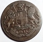 British India 1835 One Quarter Anna coin KM# 446 free shipping
