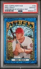 2021 Topps Heritage Mike Trout Chrome Blue Sparkle Refractor #169 PSA 10