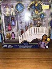 Disney Wish Kingdom of Rosas Character Small Doll Set 10 Posable Mini