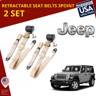 For all Jeep car rear seat belts belt kit beige