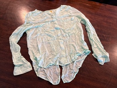 Maeve Shirt Women s Size 4 Button Up Light Teal - Great Condition