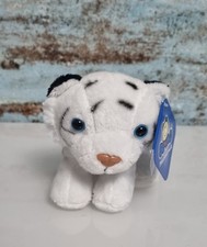 SEMO Plüschtier: Liegender weißer Tiger, Blaue Augen, KUSCHELTIER