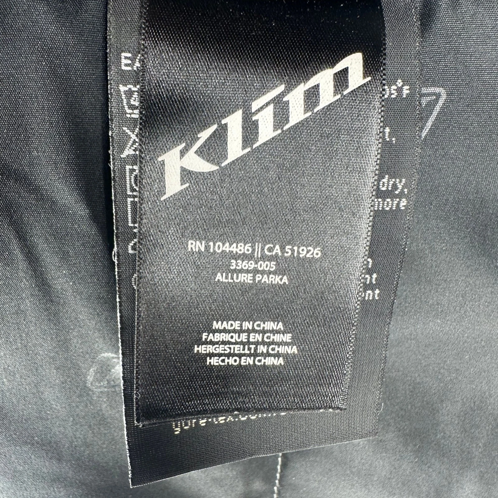 Klim Gore-Tex Allure Waterproof Snowmobile Jacket, Black Technical Shell, Size L - product detail image 5