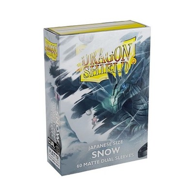 Arcane Tin Dragon Shield Sleeves   Japanese Sleeves - Matte Dual Snow SW (New)