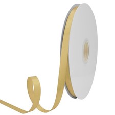 3/8 Inch x 100 Yards Double Face Gold Satin Ribbon Polyester Gift Wrapping