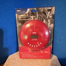 RCA RP2910 Personal CD Player FM Tuner Skip Protection Bass Boost Red