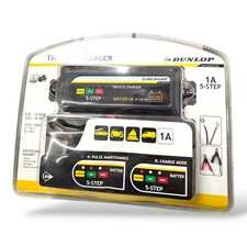 Dunlop Batterieladeger&auml;t 6V/12V 1A Trickle Charger 5-Stufen AGM Gel