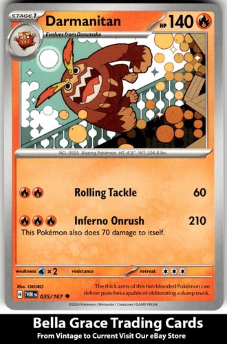 Darmanitan #035/167 SV06: Twilight Masquerade Pokemon Uncommon