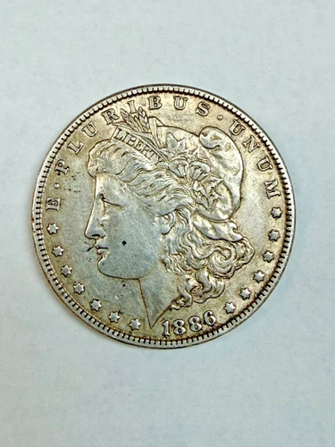 1886 $1 Morgan Silver Dollar, VF Condition, Beautiful Detail