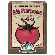 Down To Earth Organic All Purpose 4-6-2 All Natural Fertilizer Mix, 5 lbs